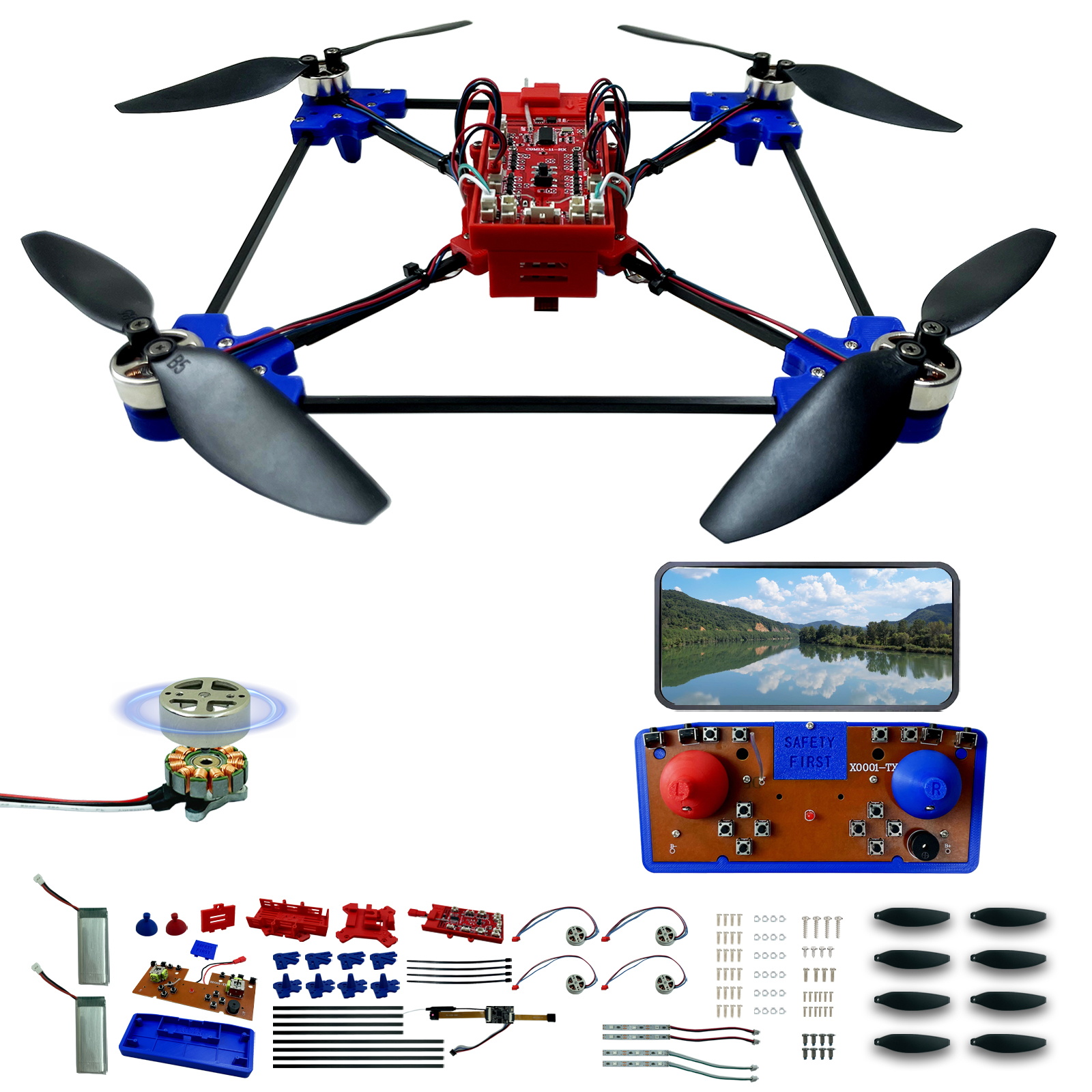 Drone Kit Build Yourself - Drone Quadcopter DIY Kit Unique STEM