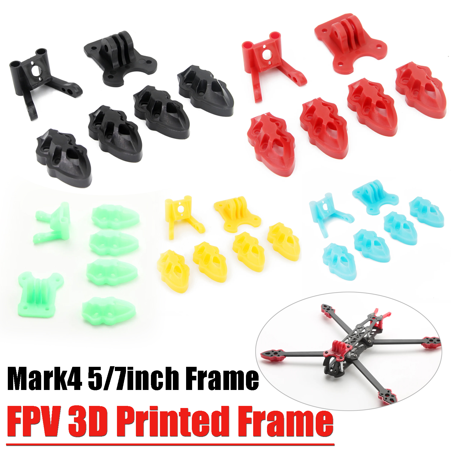Drone Kit Build Yourself - Camera Mounting/Antenna/Motor Mounting Base 3D Print