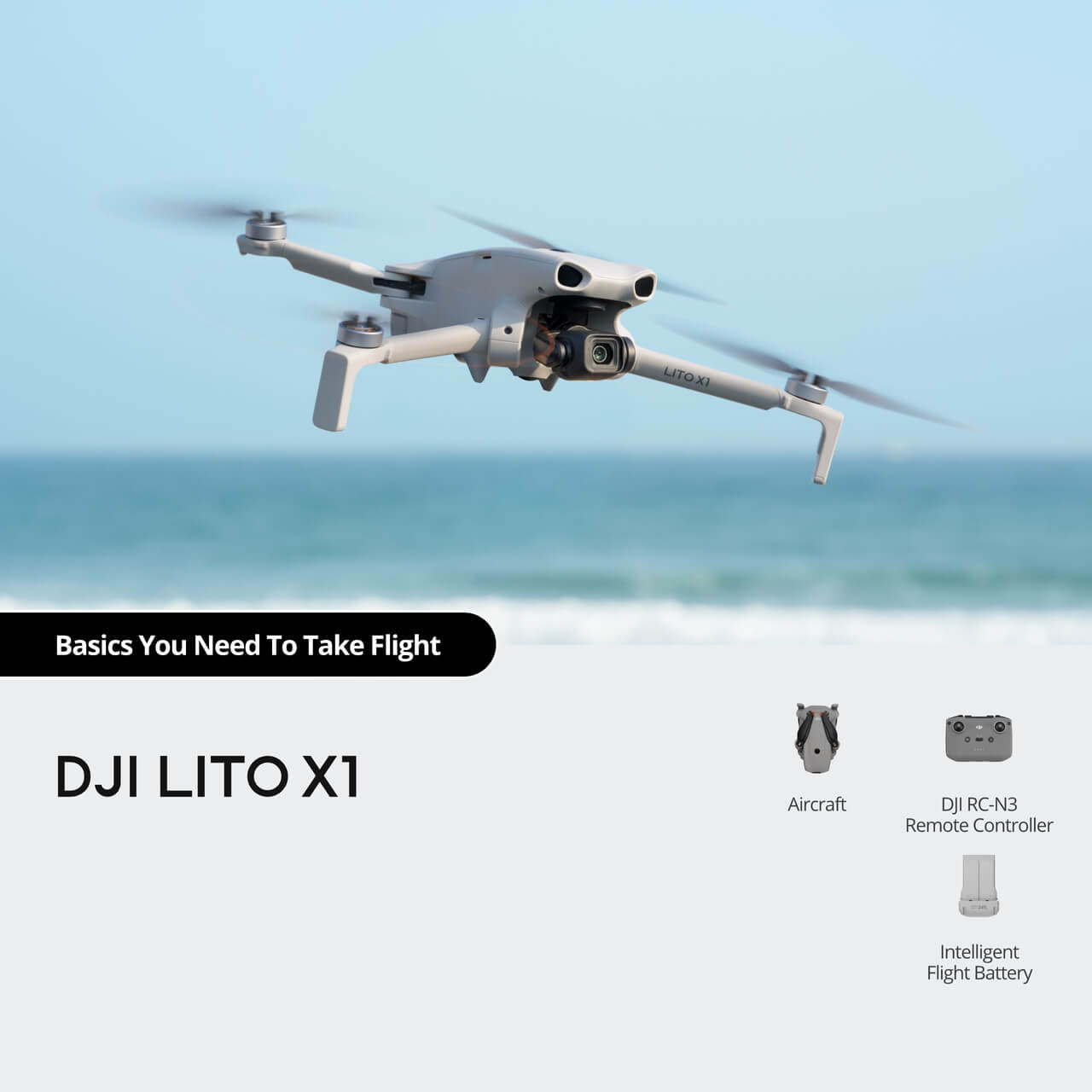 Drone Kit Beginner - Lito X1 Smooth Flight Kit RC-N3