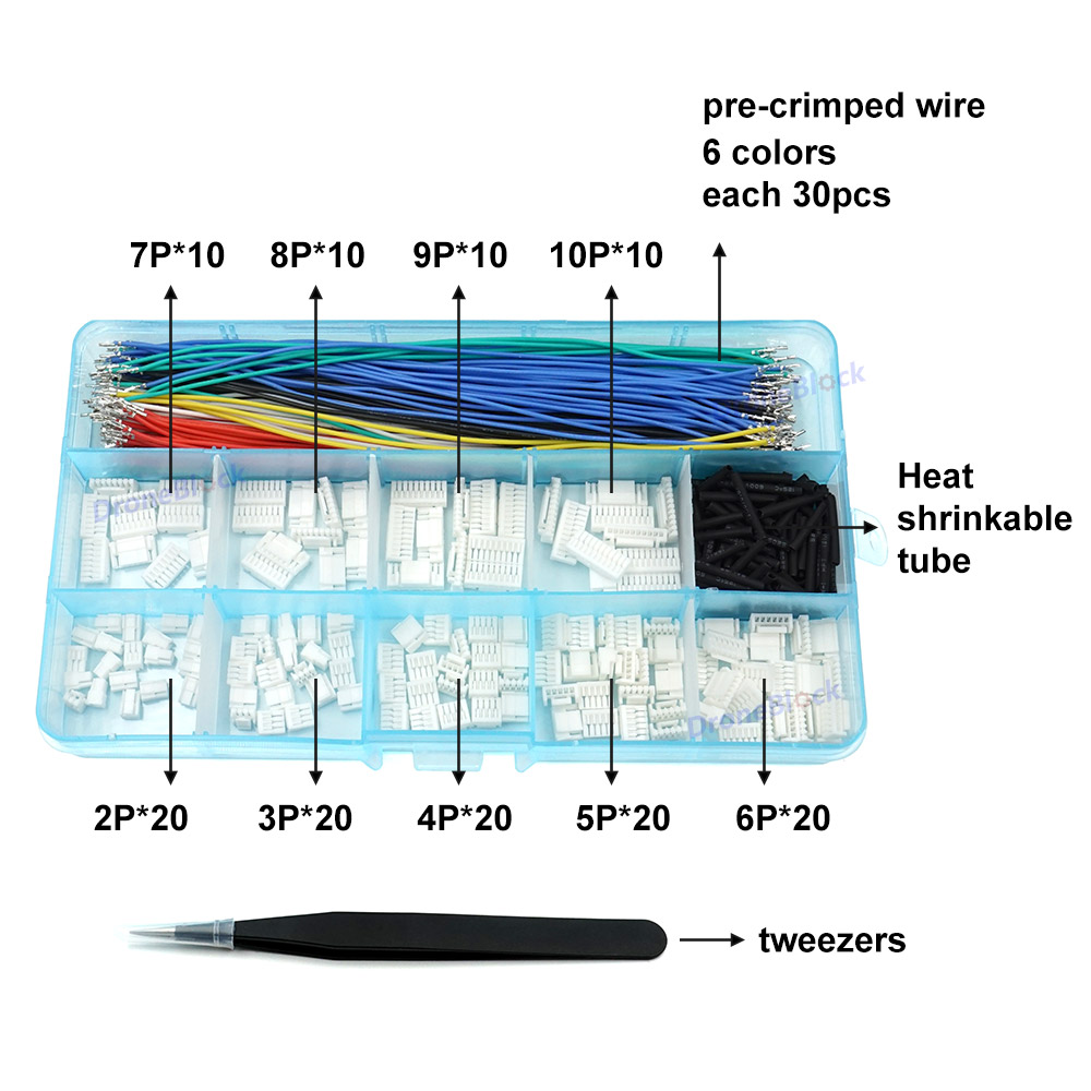 JST GH Connectors and Pre-Crim - Drone Kit Hexacopter incelemesi ve fiyatı