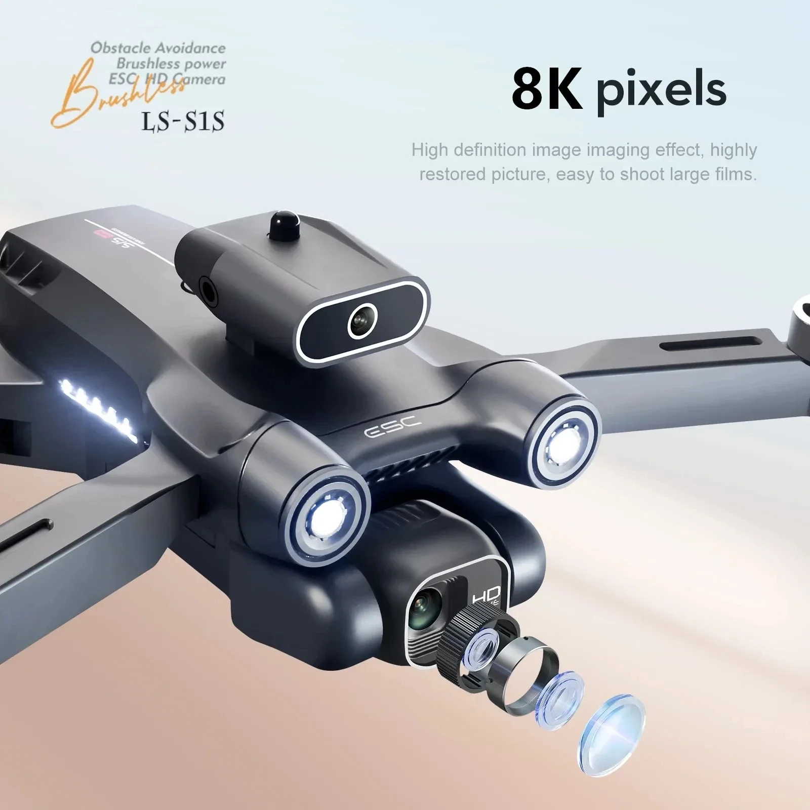 New S1S 5G GPS Drone Camera 8K - Drone Kit Professional incelemesi ve fiyatı
