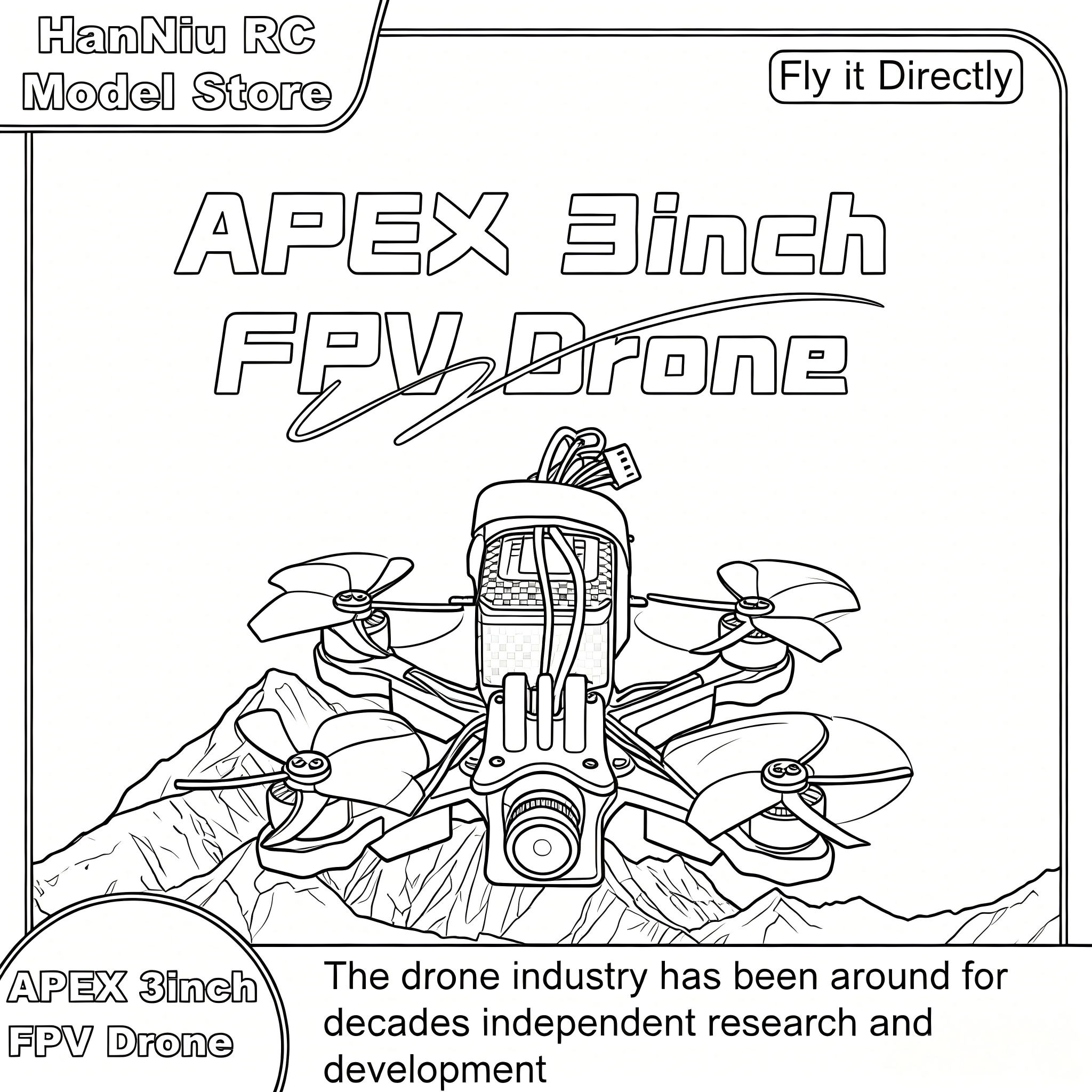 B-CUBE APEX 3inch FPV Drone Fr - Drone Kit Octocopter incelemesi ve fiyatı