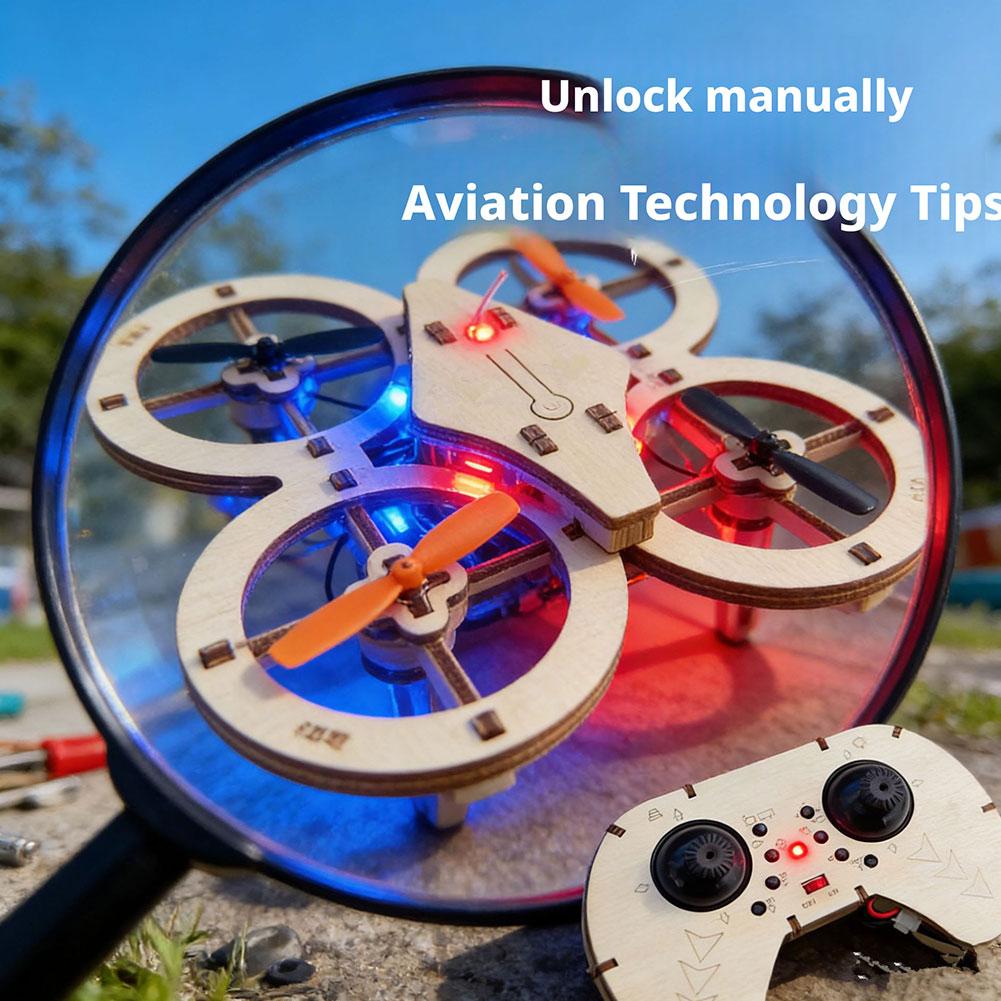 DIY Wooden RC Drone Quadcopter - Drone Kit Octocopter incelemesi ve fiyatı