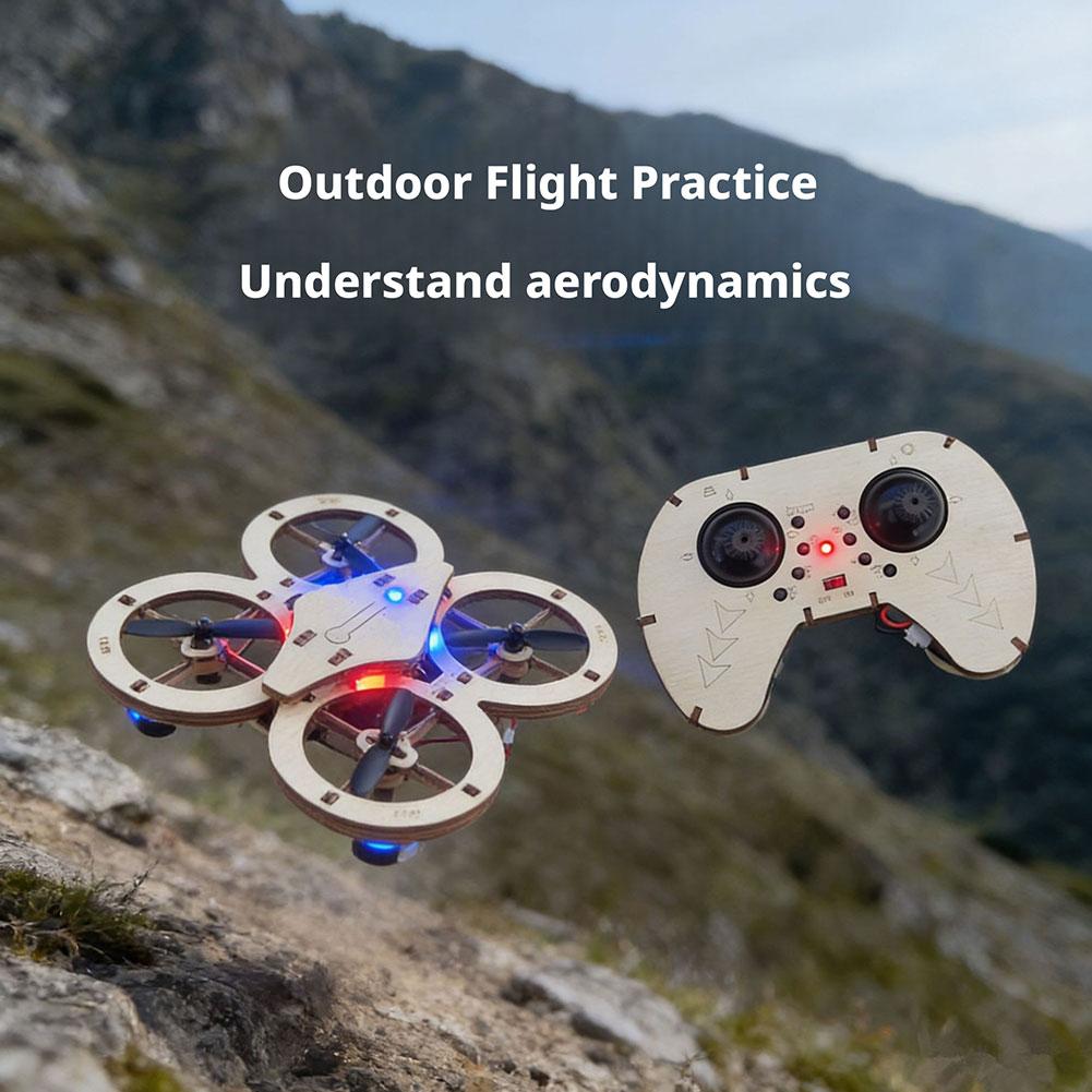 DIY Wooden RC Drone Quadcopter - Drone Kit Octocopter incelemesi ve fiyatı