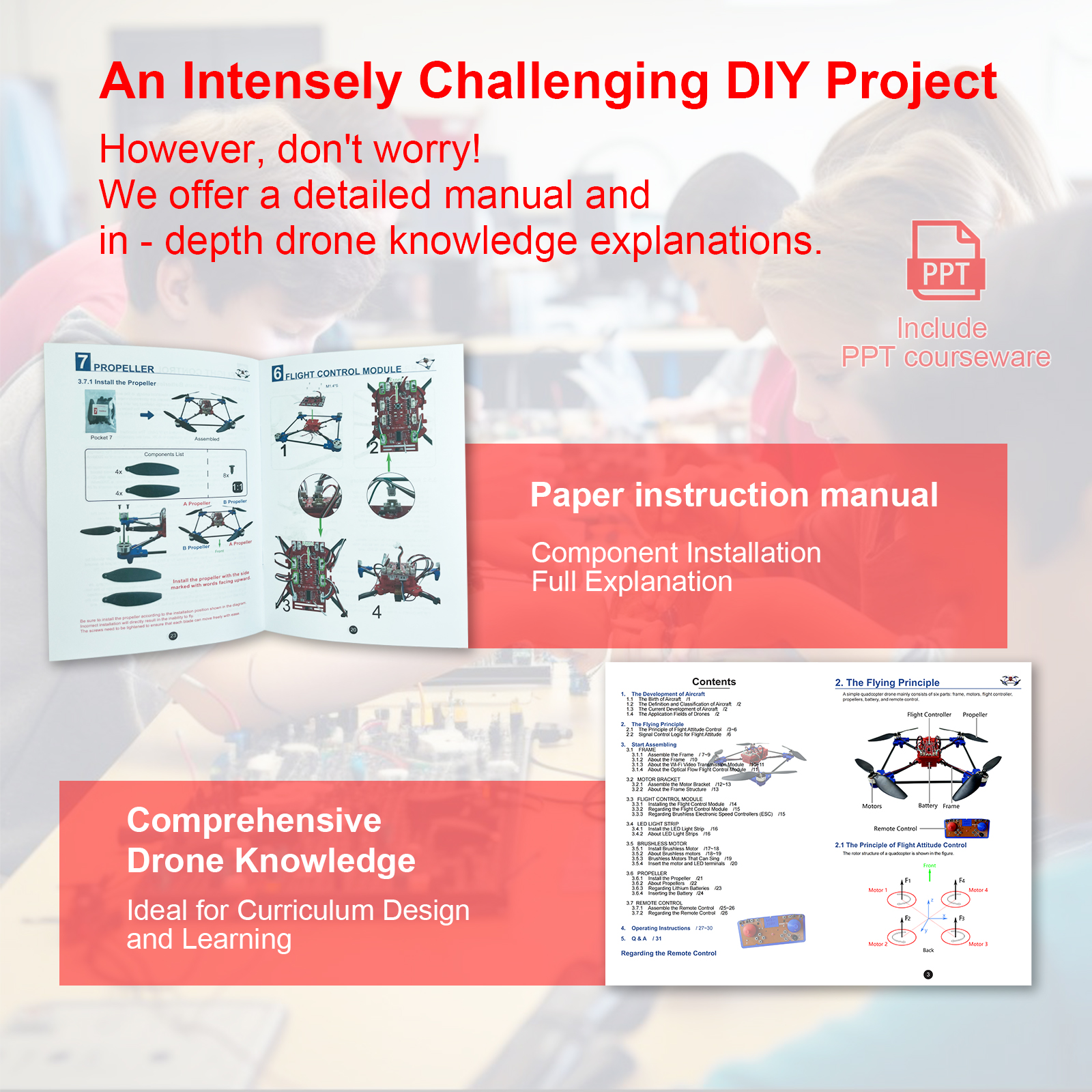 Drone Quadcopter DIY Kit Uniqu - Drone Kit Build Yourself incelemesi ve fiyatı