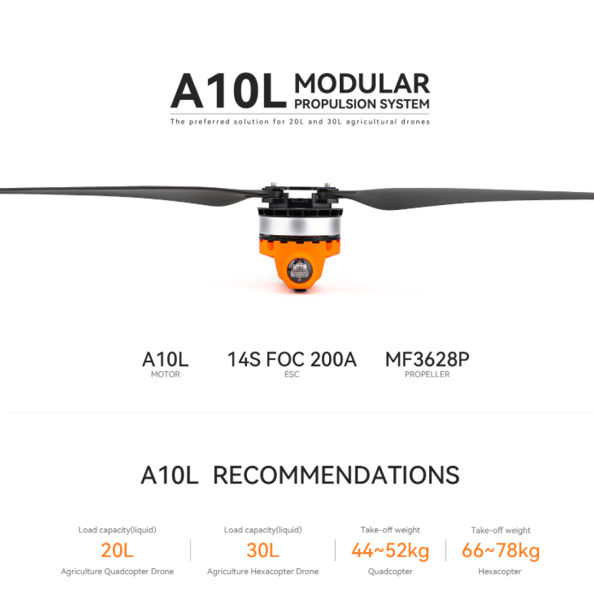 T-MOTOR A10L 12S 14S High Powe - Drone Kit Hexacopter incelemesi ve fiyatı