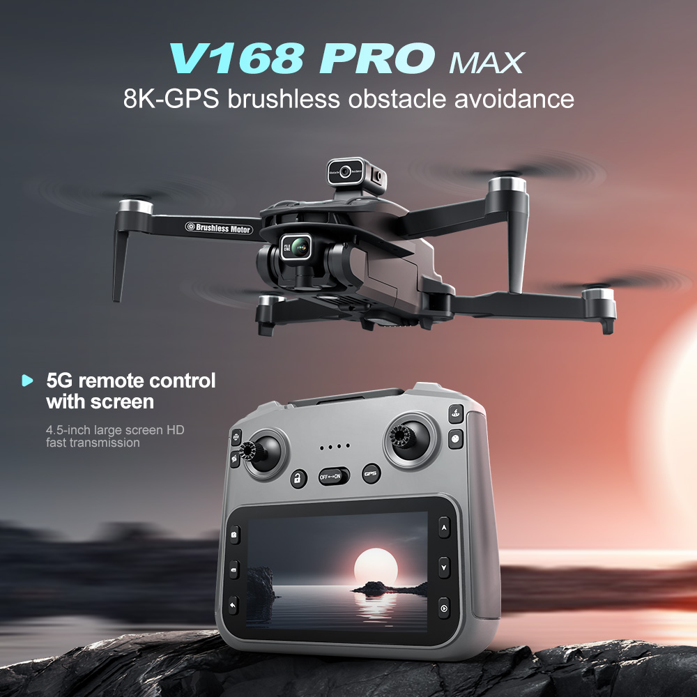 Lenovo V168 MAX 8K HD Drone 5G - Drone Kit Long Range incelemesi ve fiyatı